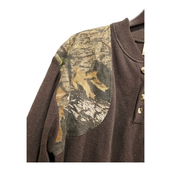 BROWNING Brown Outdoor Hunting Camo Sweater - Size Large - Picture 4 of 7